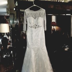 Beautiful white wedding dress
